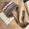 Chapéu de lã tricotada estilo Fairisland para crianças inverno britânico novo chapéu retrô bolsa quente proteção para orelhas chapéu pilha moderno