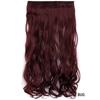 Peruca mulheres longo cabelo cacheado uma peça de alta temperatura seda sem costura peça de extensão de cabelo 5 clip clip peruca de cabelo local de fábrica