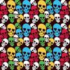 Fábrica atacado Halloween Ghost Head hip hop quadrado europeu e americano caveira chama homens negros e mulheres vestido lenço