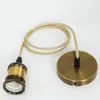 Suporte de Lâmpada com Base Grande de Rosca E26 E27 Metal Fundido Galvanizado Acessórios Suporte de Lâmpada Retro de Alumínio Edison com Cabo