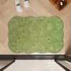 Tapete de Chão Retro Estilo Francês de Terra de Diatomáceas para Banheiro, Resistente a Manchas, Absorvente de Água, Secagem Rápida, Tapete Antiderrapante, Uso Doméstico, Formato Único, Tapete Fácil de Manter