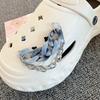 Acessórios para Sandálias Crocs, Pingentes de Corrente com Pedras Preciosas para Sapatos, Decorações DIY de Pérolas para Chinelos, Corrente Destacável com Strass