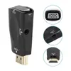 Convertidor de Video de HDTV a VGA con Audio de 3.5 Transmisión HD para Portátil Set-Top Box Fábrica Stock Listo