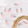 24 Piezas de Rosa Azul Hechicera Mariposa 3D Decoración para Uñas Rhinestone Uñas Almendra para Mujeres