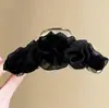 Presilha de Cabelo Plissada de Rede para Mulheres, Presilha Completa para Parte de Trás da Cabeça, Grampo de Cabelo, Presilha Tubarão, Celebridade da Internet 2026 Novo Estilo, Acessório de Cabelo de Alta Qualidade