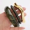 Pulsera de Borde Ancho con Superficie de Espejo de Venta Caliente Transfronteriza Europea y Americana, Pulsera Brillante Exagerada Personalizada, Pulsera de Resina Acrílica