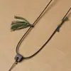 Cordón de cuero encerado tejido a mano para colgantes, especialmente diseñado para colgantes de ámbar y jadeíta, suave y apto para la piel