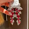 Pendientes Vintage de Plata con Aguja y Diamantes, Forma Cuadrada, Pendientes Retro de Alta Gama para Otoño e Invierno, Pendientes Exquisitos Versátiles para Mujer