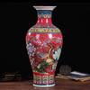 Jarrón esmaltado de Jingdezhen, jarrón decorativo de cerámica, artesanías, adornos de porcelana, adornos antiguos para muebles de oficina.