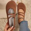 Dropshipping Internacional da Amazon Novos Sapatos Casuais Respiráveis de Malha para Mulheres Sapatos Rasos Respiráveis de Fly-Knit Preguiçosos para Mulheres
