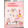 Traje de baño Celebridad de Internet Escena de Fiesta de Cumpleaños Diseño traje Oso Feliz Cumpleaños Banner de Globos Vestir Atmósfera Vida