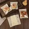 Sacos Ziplock, Sacos Descartáveis para Embalagem de Pão, Bagels, Torradas, Donuts, Sacos Semitransparentes Autoadesivos