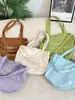 59261 Bolsa de Lona para Estudiantes Mujer 2025 Nueva Tendencia Coreana Bolso Tote con Letras Bolsa de Compras Casual Gran Capacidad