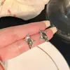Pendientes de Plata de Ley S925 para Mujer Mariposa Diamante de Colores Estilo Hada Ins Pendientes Pequeños Sencillos Populares en Transmisión en Vivo Pendientes de Venta al por Mayor