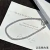 Pulsera de Bolso de Dinero Brillante con Purpurina de Plata de Ley S925 para Mujer, Nicho, Lujo Accesible, Moda, Simple, Cadena Única Fina con Purpurina