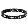 Pulsera de cruz de estilo popular europeo americano con cierre magnético desmontable para mujer, incrustada con diamantes, pulsera de adsorción magnética