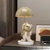 Luminária de Mesa Ursinho Fofo Enfeites Decorativos Acessórios para Casa Atmosfera do Quarto Luminária de Cabeceira Luz Noturna Presente Criativo de Aniversário