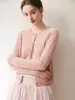 Cardigan Básico Clásico 100% Cachemira Pura para Mujer, Cuello Redondo, Corto, Suave y Esponjoso, Chaqueta de Punto de Color Sólido, Suéter para el Trabajo