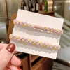 Simple Cuerda para el Cabello Coreana para Mujer, Cuerda Trenzada de Dos Tonos, Accesorio para el Cabello de Alta Elasticidad Estilo Mori, Diadema, Goma Elástica, Anillo para el Cabello