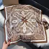 Pañuelo de Seda de 70 cm para Mujer Transfronterizo Nuevo Francés Elegante Pañuelo Pequeño Estampado de Anacardo Pañuelo Cuadrado Pequeño con Pañuelo para la Cabeza Venta al por Mayor