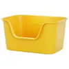 Bandeja para arena de gato extragrande, a prueba de salpicaduras, elevada, semicerrada, engrosada, estilo abierto, inodoro para gatos, venta al por mayor de fabricante de suministros para mascotas