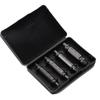 Conjunto de extrator de parafuso de cabeça quebrada Slide Teeth Ferramenta de remoção de parafuso quebrado Chave de fenda banhada a titânio Cabeça de lote Cabeça dupla