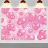 Tela de Fondo Transfronteriza Nueva para el Día de San Valentín 2026 para Decoración de Citas de Parejas, Tela Colgante para Habitación y Arreglo Exterior, Tela Colgante para Banner