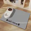 Tapete para Comida de Gato y Perro de Color Sólido Simple de Tierra de Diatomeas Temu Transfronterizo Venta al por Mayor Antideslizante Resistente a Manchas a Prueba de Salpicaduras Tapete para Mascotas Dropshipping