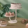 Amazon Mesa de Postres de Boda Dorada de Dos Niveles Decoraciones Accesorios de Boda Plato para Pastel Soporte de Postre de Hierro