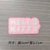 Gato KT Tridimensional Laço Grande Acessórios de Desenho Animado DIY Acessórios Chinelos Decoração Copo de Água Patch para Capinha de Celular