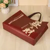 Bolsa de Mão Grande Não Tecida Sorte Loja de Roupas Prontas Sacola de Compras Atacado Vermelha Sacola de Bênção Festiva para o Ano Novo Chinês