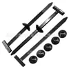 Abrazaderas, Sujetadores y Clavos Universales para Asegurar Placas Protectoras de Motor, Revestimientos de Guardabarros, Salpicaderas y Clips de Cajuela