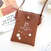 Bolsa para Teléfono Móvil Bolso Cruzado para Mujer 2025 Nueva Versión Coreana Lindo Casual Más Fácil de Combinar Mini Bolsa Pequeña Billetera Bolso de Hombro