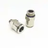 Cabezal de eje de mezclador Shigoma, racor de grasa de tres vías, conector de tres vías de paso recto de conexión rápida, tubería de aceite de conexión rápida