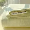 Sábanas de Algodón Lavado Grado A para Madre y Bebé Frescas Pequeñas Pieza Única Dormitorio Estudiantil Individual Doble Funda de Almohada de Algodón Puro Juego de Tres Piezas