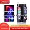 Luz laser de aranha de oito olhos com controle de som luz de palco ktv bar luz laser de oito feixes piscante cabeça móvel luz laser