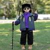 Roupa Externa Infantil Outono e Inverno 2025 Nova Jaqueta Infantil com Capuz Três em Um com Forro de Lã Polar Top Solto