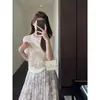 Blusa Estilo Francês, Camiseta de Tricô de Manga Curta Bordada com Borboletas, Suave e Elegante, para Mulheres, 26 Novos Estilos Primavera e Verão H032717