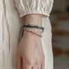 Pulsera Boho Estilo Colorido Étnico Tejida a Mano con Cuentas Estilo Resort Francés Pulsera Ajustable Verano
