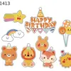 Decoración de pastel de Dinosaurio pequeño caricatura Monstruo pequeño muñeco de juguete Niños Bebé accesorios para hornear de cumpleaños enchufe