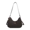 Bolso de Hombro Retro en Forma de Media Luna para Mujer Transfronterizo Nuevo de Principios de Otoño Pequeño de Nicho Alta Apariencia Simple Casual Bolso de Hombro Cruzado