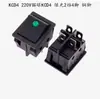 Interruptor tipo barco KCD4-201N interruptor de disparo de potencia 4 pines 2 posiciones todo cobre con luz