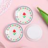 Prato Estampado Comida de Brinquedo Prato Pequeno Resina Acessórios Pequenos Enfeites de Comida de Brinquedo Micro Adesivos de Geladeira Acessórios para Pinos de Cabelo DIY