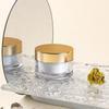 15/30g Tarro de Crema Mascarilla con Forro de Doble Capa pet Plástico Transparente Botella para Crema de Dama Tarro Vacío para Ungüento Blanco