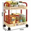 Estante de Almacenamiento de Dopamina Móvil Sala de Estar Dormitorio Estante de Almacenamiento de Snacks Hogar Dormitorio Multicapa Carrito Pequeño de Pie