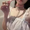 Accesorios de Pasión Lubai Atrezo para Adultos Anillo para el Cuello Cadena de Collar con Cascabeles Cosplay Juego de Rol Tentación de Cama Caliente