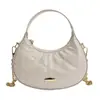 Bolso de Media Luna Acolchado Estilo Chanel para Mujer 2026 Nuevo Bolso Cruzado de Cadena de Moda con Acabado de Alta Gama Bolso de Hombro Único Tipo Dumpling