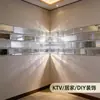 Parche de Espejo de Vidrio Mosaico Autoadhesivo Lente de Vidrio Mosaico KTV Pegatina de Pared Decoración de Pared para el Hogar DIY