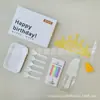 Vajilla Desechable para Pastel Hp Juego de Cinco Piezas Horneado Privado de Gama Alta Cuchillo y Tenedor de Cumpleaños Engrosados Juego en Caja de Regalo Lista para Entregar