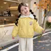 Chaqueta Acolchada de Terciopelo Talla Grande para Niñas 2026 Invierno Nueva Ropa de Algodón Ropa Gruesa de Algodón Elegante para Niños Otoño/Invierno Ropa de Algodón para Bebés